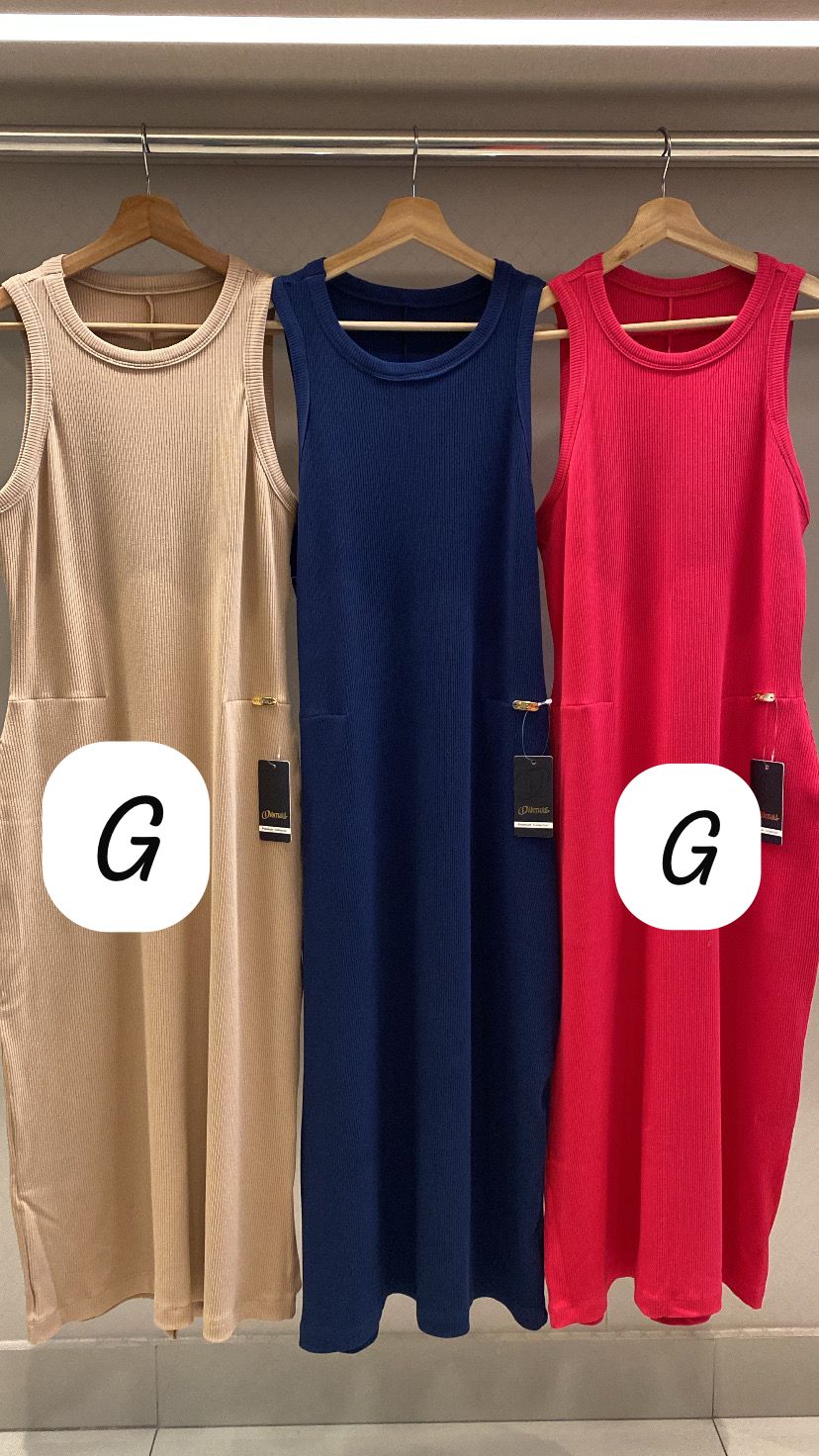 VESTIDO MALHA CANELADA