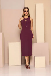 VESTIDO CANELADO MARIA
