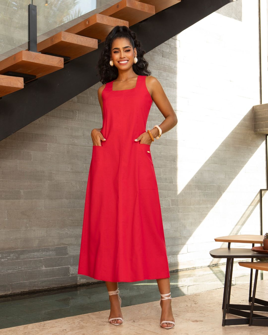 Vestido Linho Maria