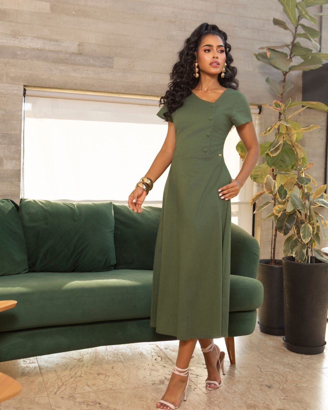 Vestido  Linho Lidia