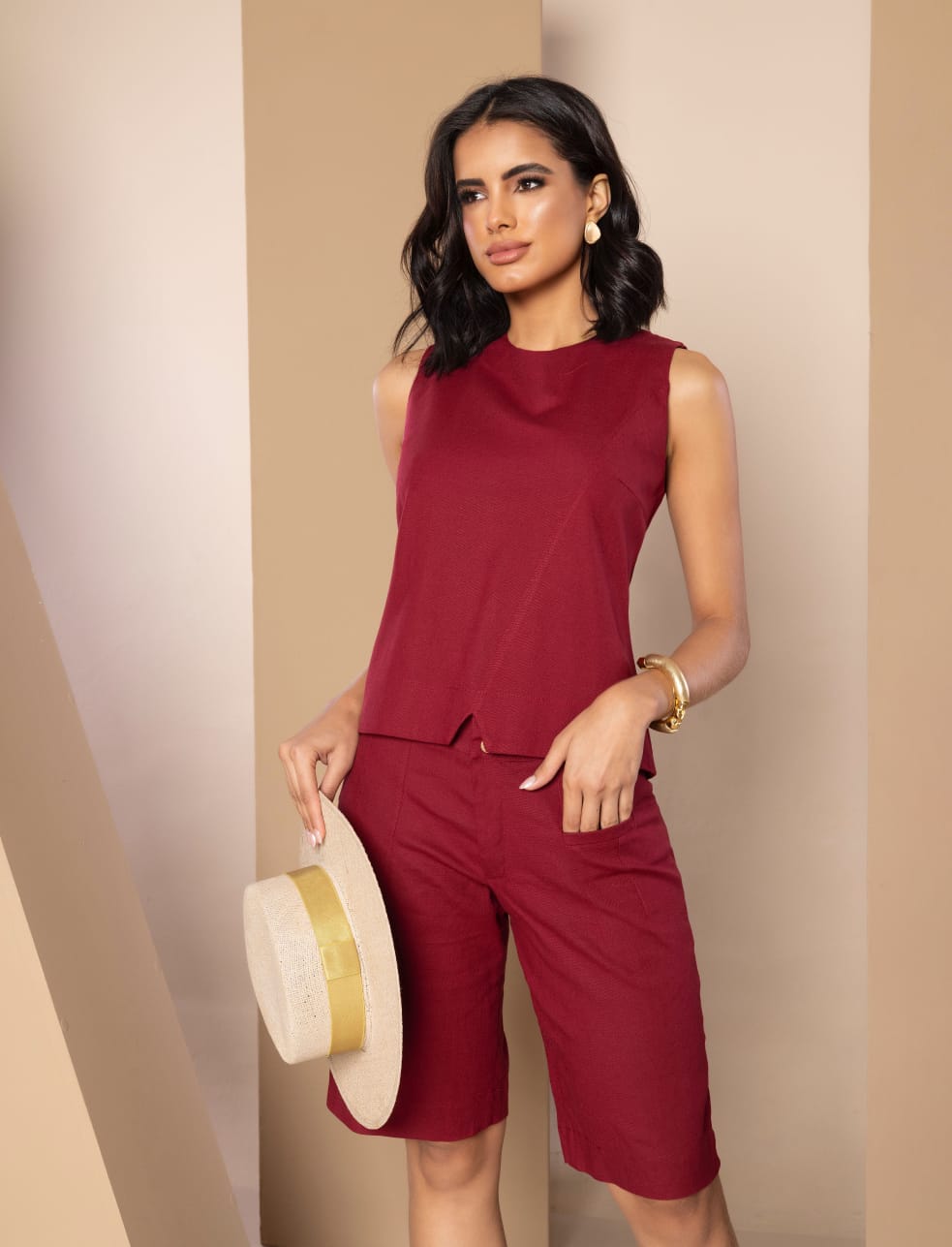 CONJUNTO BERMUDA JORDS LINHO