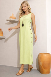 VESTIDO  BOTOES LATERAIS