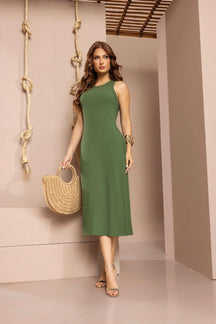 VESTIDO CANELADO MARIA